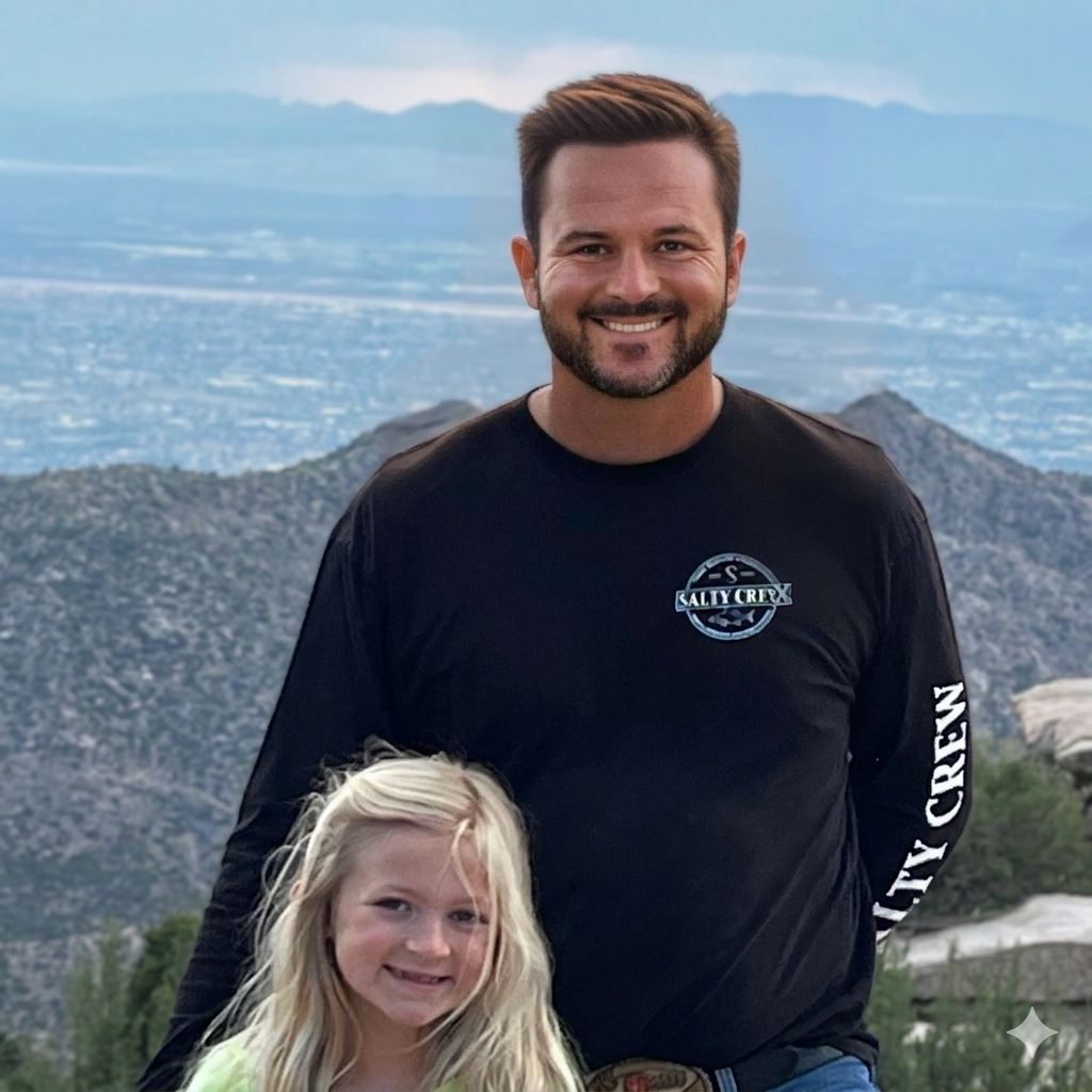 Powell Parker and his daughter on Mount Lemmon, Arizona — family at the heart of Rightful Returns Recovery